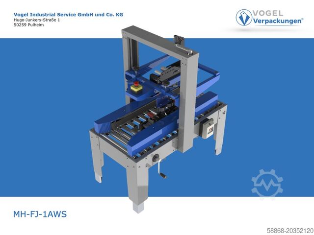 Kartonverschließer Kartonverschließmaschine kleine Formate MH-FJ-1AWS // Breite 90-Höhe 60