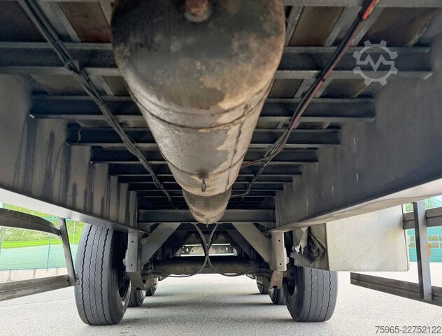 Open semitrailer with tarp GROENEWEGEN DRO-14-27 GALVANISED CHASSIS DISC BRAKES SLIDING
