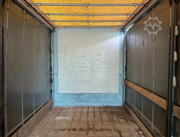 Open semitrailer with tarp GROENEWEGEN DRO-14-27 GALVANISED CHASSIS DISC BRAKES SLIDING