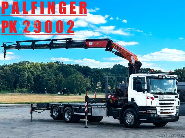 Truck mounted crane SCANIA P 420* PLATFORM 6,80m * PK 29002+FUNK * TOP