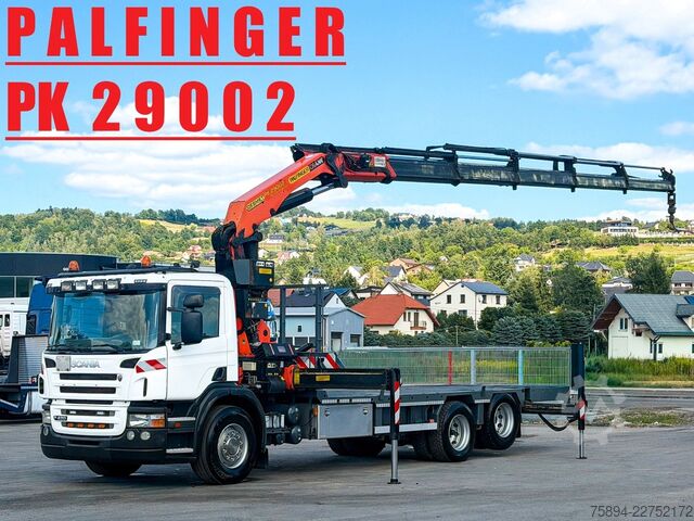 Tow truck SCANIA P 420* PLATFORM 6,80m * PK 29002+FUNK * TOP