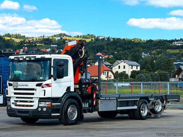 Tow truck SCANIA P 420* PLATFORM 6,80m * PK 29002+FUNK * TOP