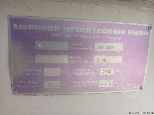 Stationäre Betonmischanlage Liebherr Betonmix 1,0S