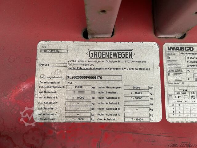 Koffer Groenewegen Jumbo / City / Box / Laadklep 2500 kg / APK TUV...