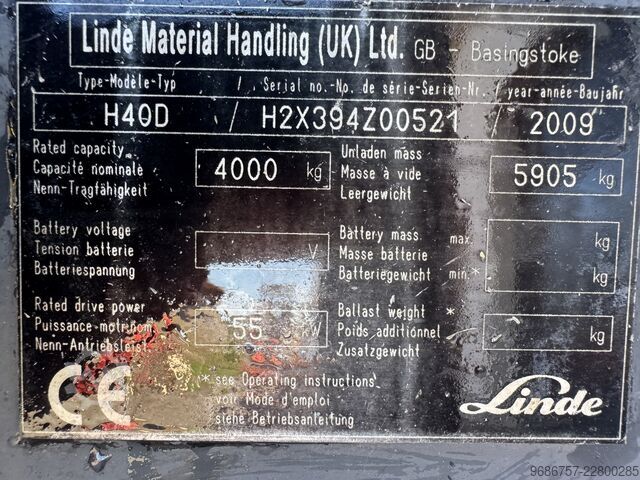 Forklift Linde H40D