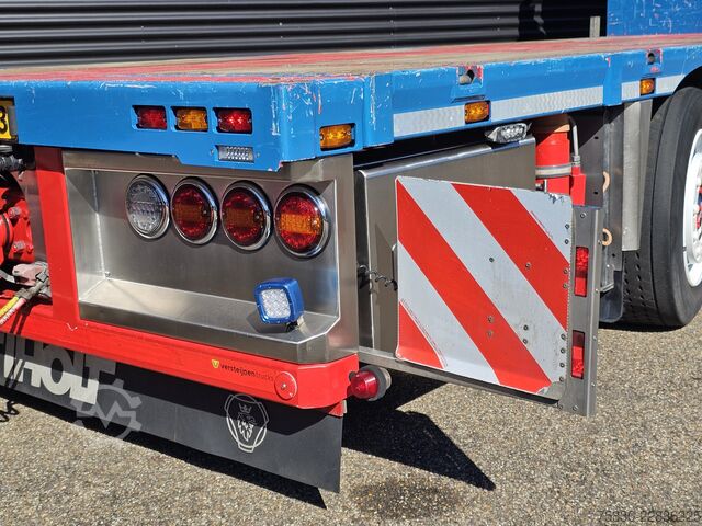 Ladepritsche Scania R520 V8 8x2/6 / HMF 70 tm + JUMBO AANHANGER