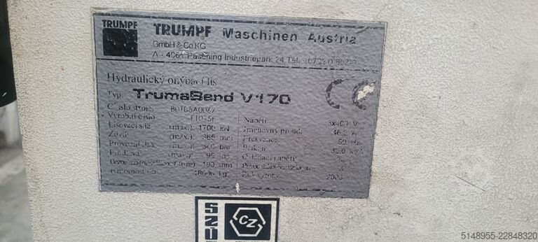 Durchlaufpresse Trumpf TrumaBend V170