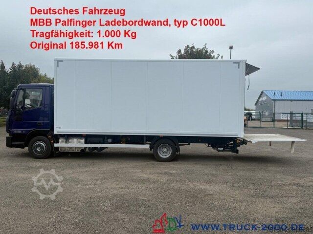 Box truck Iveco 100E22 Koffer LBW MBB Palfinger Klima NUR 185TKM