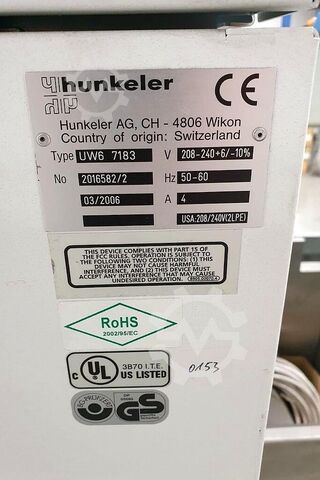 Vorhub (Vor-Hub-/Senkeinrichtung) Hunkeler UW6 + RW6