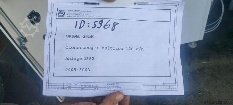 Sander Multizon Ozone Generator 120 g/h Sander 310.120VIH  120grOzon 20 Czonm3