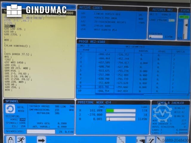 Horizontal-Drehmaschine HAAS ST-40