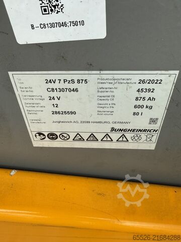 Elektro 3 Rad-Stapler Jungheinrich EFG 113 SP / 1487 Std. / Gewicht 2950 Kg