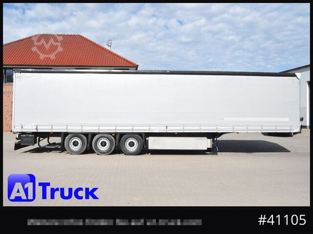 Open semitrailer with tarp SCHMITZ SD Tautliner, Code XL, verzinkt, Liftachse