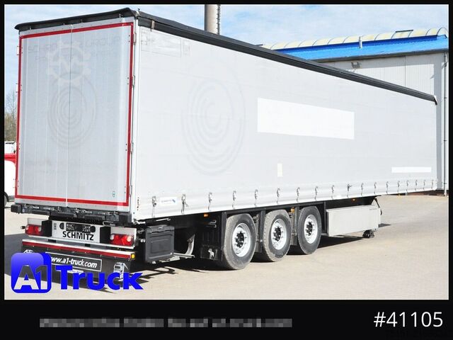 Open semitrailer with tarp SCHMITZ SD Tautliner, Code XL, verzinkt, Liftachse