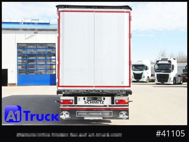 Open semitrailer with tarp SCHMITZ SD Tautliner, Code XL, verzinkt, Liftachse