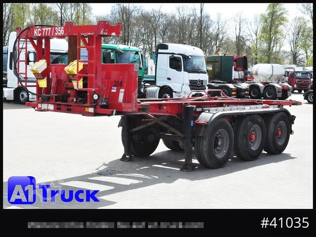 Tipper semitrailer MEIERLING MSA 27, Kippchassi, 20'' Container, Kipper, Alurahmen