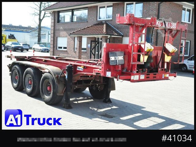 Tipper semitrailer MEIERLING MSA 27, Kippchassi, 20'' Container, Kipper, Alurahmen