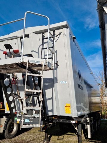 Tipper semitrailer WIELTON 55m3 Alu-Kastenmulde Kombitür Weight Master