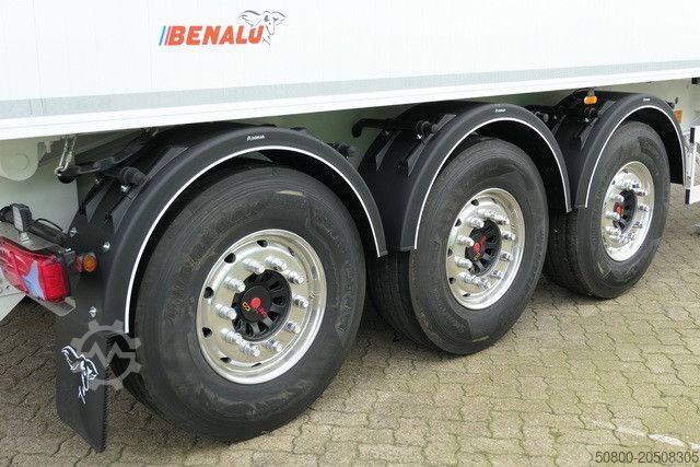 Tipper semitrailer BENALU VN-Bulkliner FL91, Alu, 52m³, Kombitüren, SAF