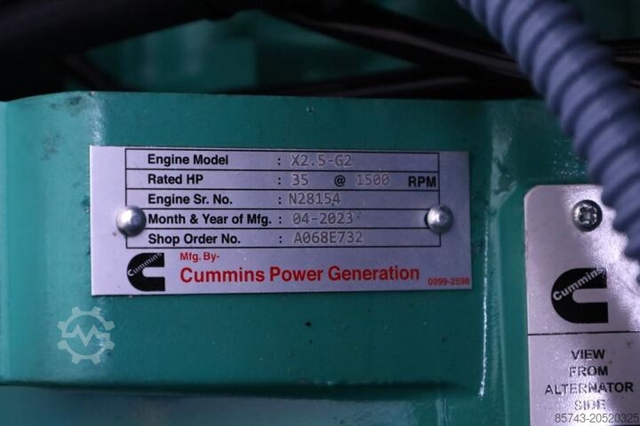 Aggregat Cummins C22D5Q Declaration of Conformity, Diesel, 22kVA, A