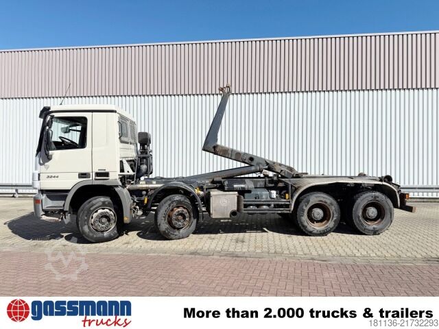 Roll-off tipper truck Mercedes-Benz Actros 3244 K 8x4/4, Meiller RK 30.70 K