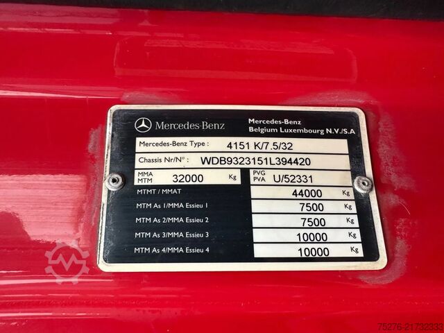 Suitcase  Actros 4151 V8 8x4  Euro 5