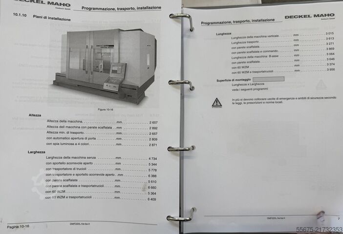 5-axis vertical machining center Deckel Maho DMF 220 LINEAR