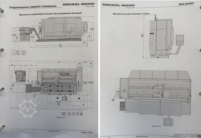5-axis vertical machining center Deckel Maho DMF 220 LINEAR
