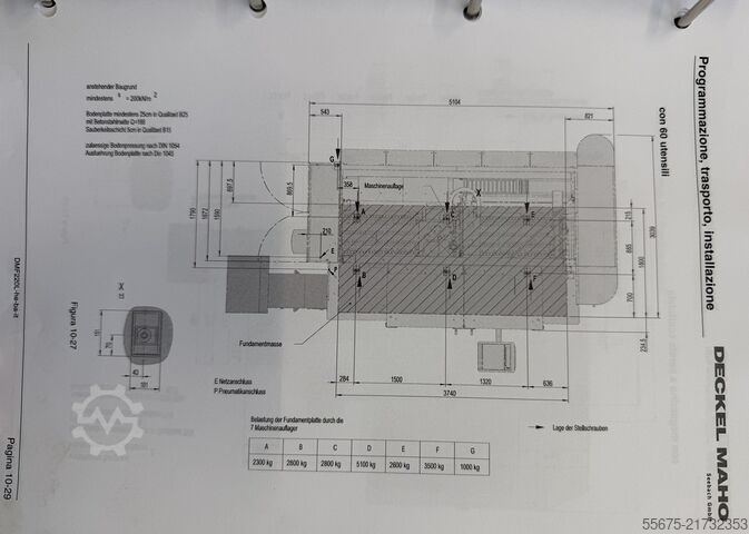 5-axis vertical machining center Deckel Maho DMF 220 LINEAR