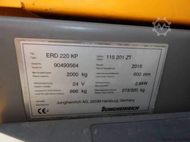 Doppelstockstapler Jungheinrich ERD 220
