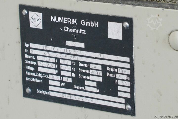 CNC Universal Milling Machine Fritz Heckert FQ 560