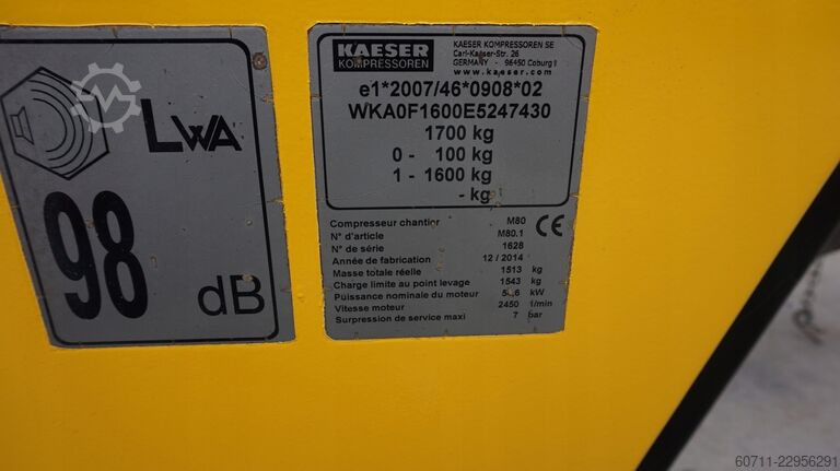 Schraubenkompressor Kaeser M80