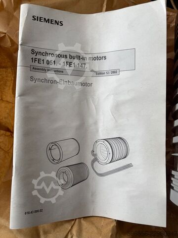 SIEMENS 1FE1093-6WV11-1BZ2-Z FZ616 3709 01 001 Synchronmotor 16,8–21,5 kW SIEMENS 1FE1093-6WV11-1BZ2-Z FZ616 3709 01 001 SILNIK SYNCHRONICZNY 16,8–21,5 kW