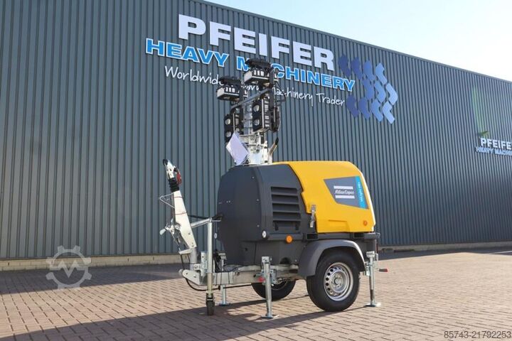 Light tower Atlas Copco Hilight H6+ Valid inspection, *Guarantee! Max Boom