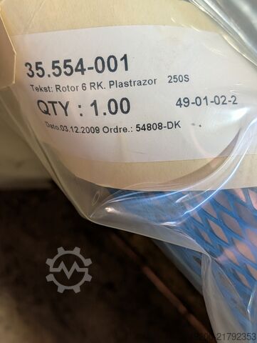 Rotor for Plastrazor / Kombinator 250S Gerstenberg Schröder 6 RK