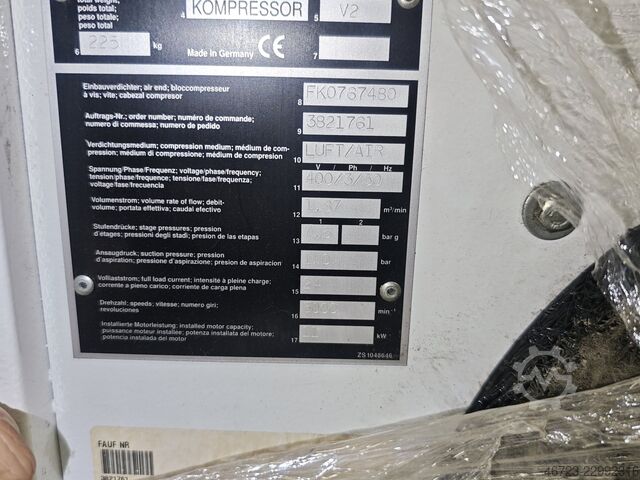 Screw compressor Gardner Denver ESM 11-7,5 A