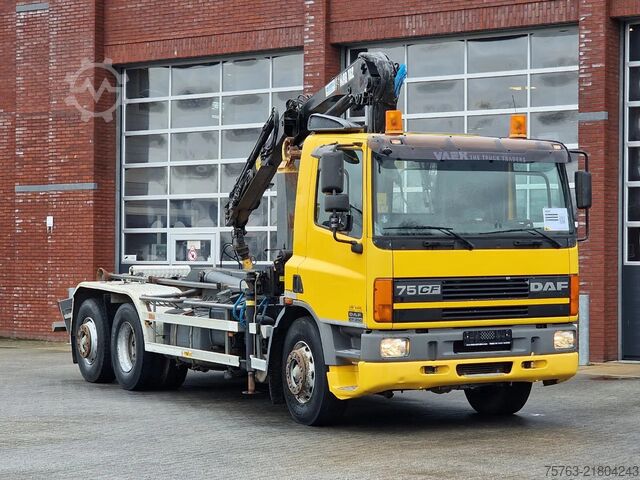 Cable system DAF CF 250 6x2*4 - Hooklift - HIAB 102 Crane - Manu...