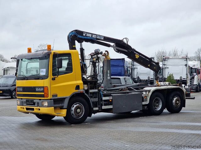 Cable system DAF CF 250 6x2*4 - Hooklift - HIAB 102 Crane - Manu...