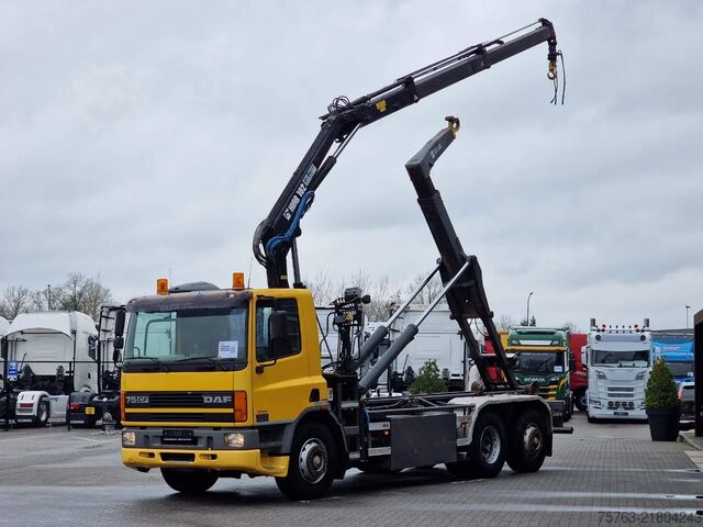 Cable system DAF CF 250 6x2*4 - Hooklift - HIAB 102 Crane - Manu...