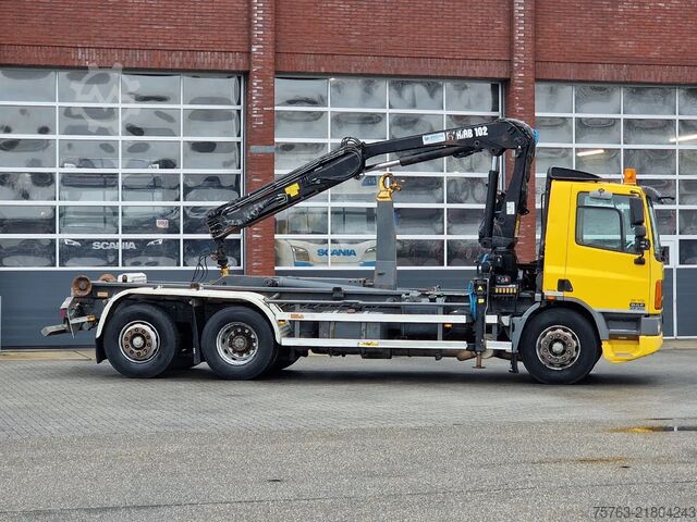 Cable system DAF CF 250 6x2*4 - Hooklift - HIAB 102 Crane - Manu...