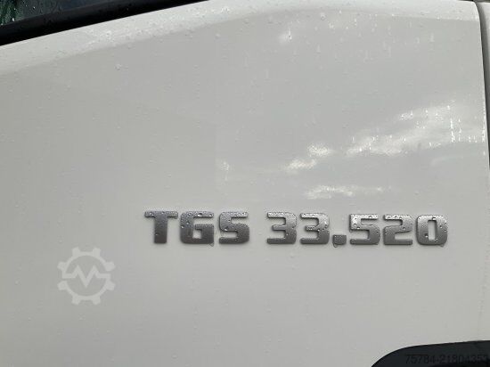 Three-sided tipper truck MAN TGS  33.520 6X6 NEU 3-S-KIPPER BORDMATIK HIAB KRAN X-352E HIPRO, MIETKAUF MGL