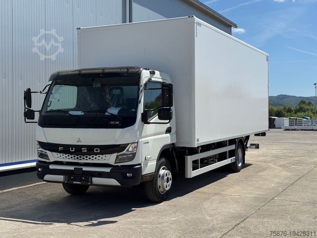 Box van FUSO Canter 7C18 mit Kofferaufbau + Ladebordwand