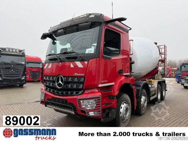 Mobile concrete mixing plant Mercedes-Benz Arocs 3243 B 8x4/4, MirrorCam, MultimediaCockpit,
