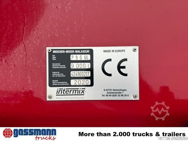 Mobile concrete mixing plant Mercedes-Benz Arocs 3243 B 8x4/4, MirrorCam, MultimediaCockpit,