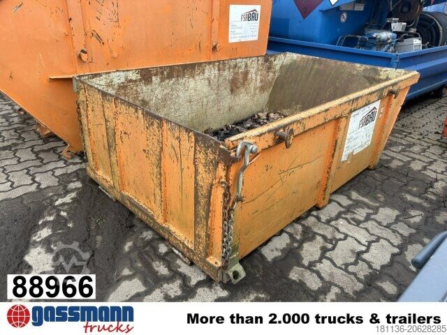 Roll-off container  City-Absetzcontainer ca. 1,2m³ offen mit Klappe