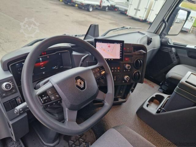 Roll-off tipper truck Renault Gamme K 440 BI-BENNE + GRUE