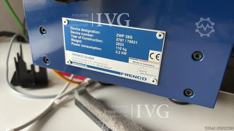 Zweiflankenwälzprüfgerät FRENCO ZWP-28