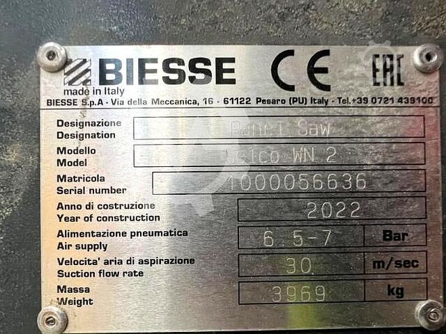 Panel saw Biesse Selco WN2