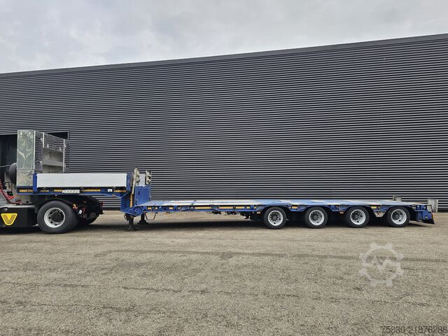 Low loader Goldhofer STZ-L4-34/80 A / 4 x STEERING AXLE / EXTENDABLE