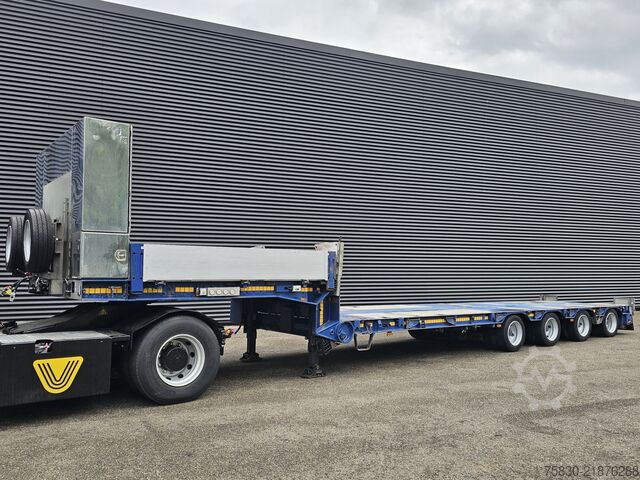 Low loader Goldhofer STZ-L4-34/80 A / 4 x STEERING AXLE / EXTENDABLE